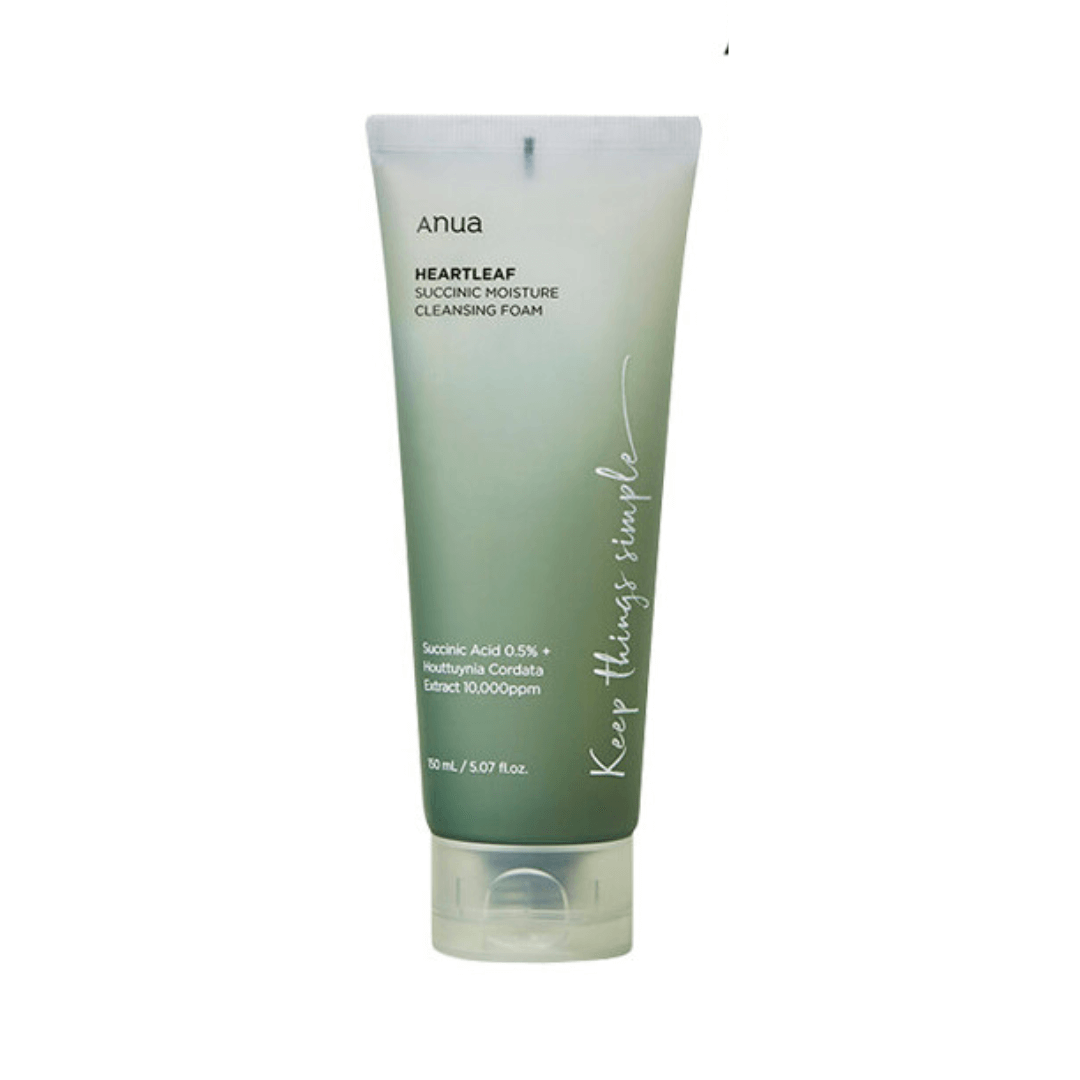 Anua - Mousse nettoyante hydratante succinique Heartleaf - 150 ml