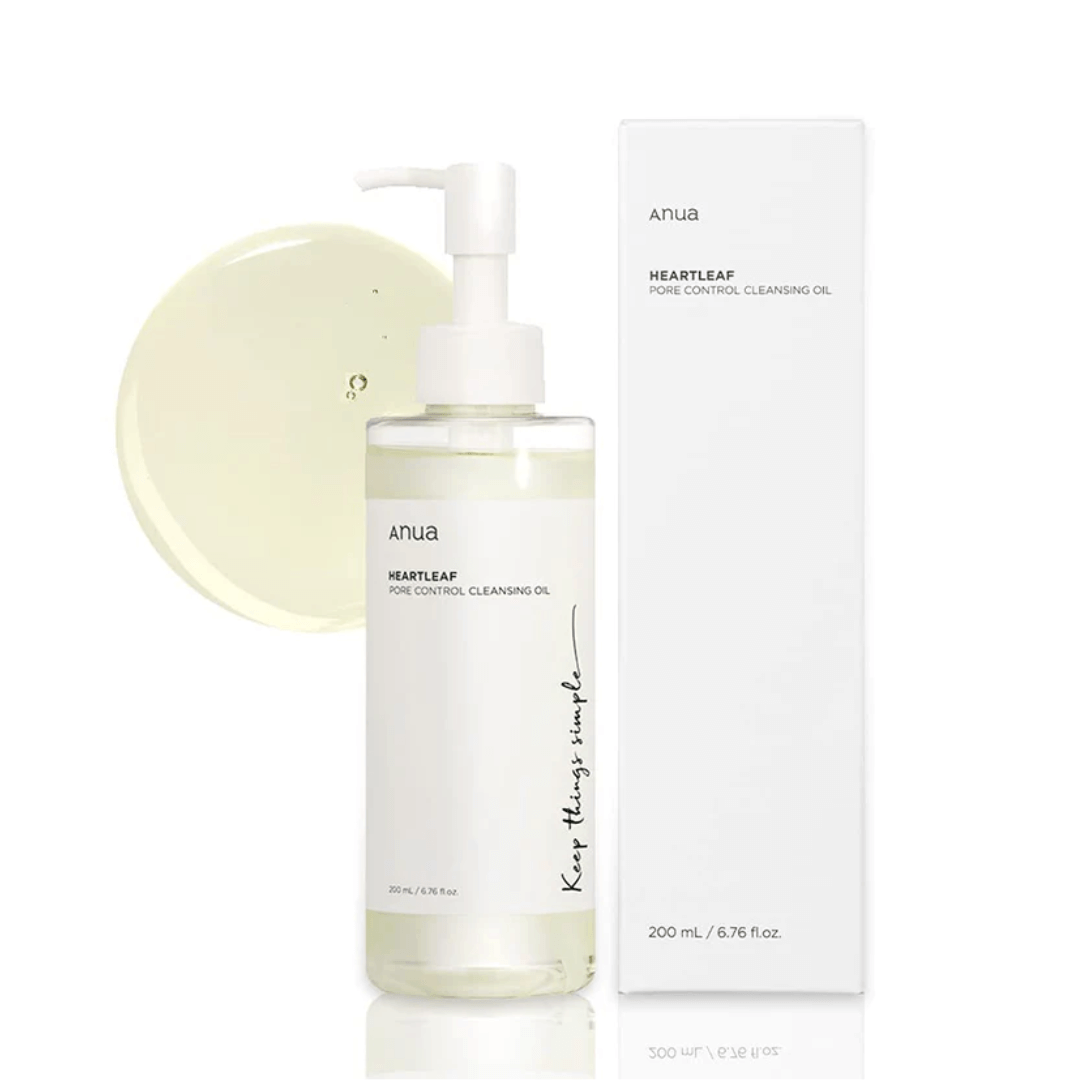 Revitalize your cleansing routine with Anua Heartleaf Pore Control Cleansing Oil. This non-comedogenic, acne-friendly formula removes blackheads, makeup, and excess sebum while keeping pores clear. Suitable for all skin types, it features heartleaf extract, turmeric, and jojoba oil for a refreshing and nourishing cleanse. Available now at The Skin Counter.