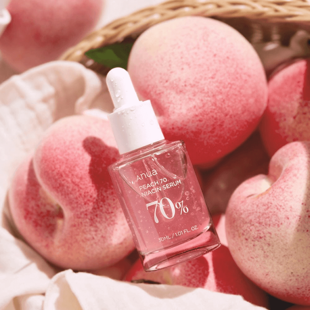 anua peach 70% niacinamide serum brightening serum serum for all skin types anti-aging serum korean skincare niacinamide serum the skin counter littlewonderland kbeauty europe nederland