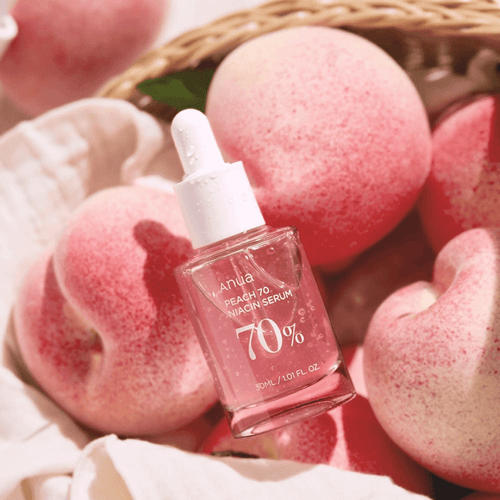 anua peach 70% niacinamide serum brightening serum serum for all skin types anti-aging serum korean skincare niacinamide serum the skin counter littlewonderland kbeauty europe nederland