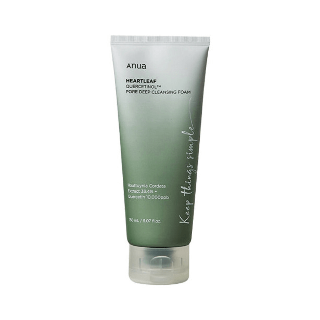 Anua - Mousse nettoyante en profondeur pour les pores de quercétinol Heartleaf - 150 ml