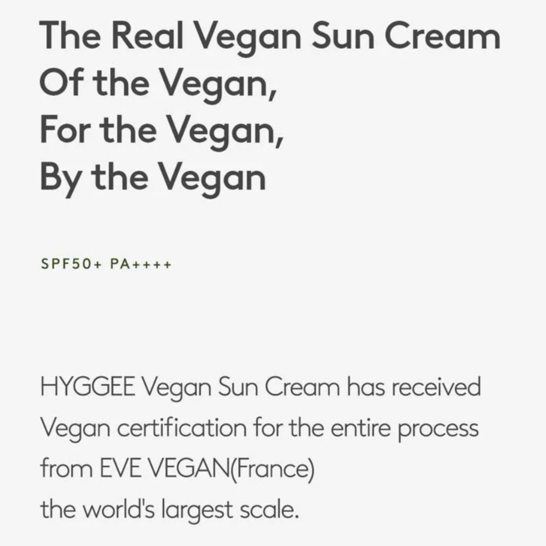 HYGGEE - Crème Solaire Vegan - 50ml