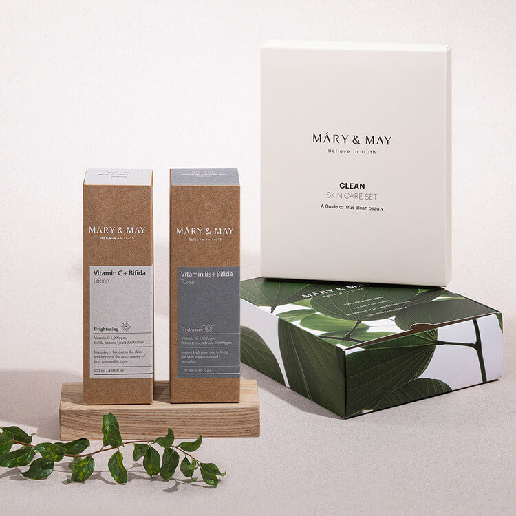Coffret cadeau de soins de la peau propre 