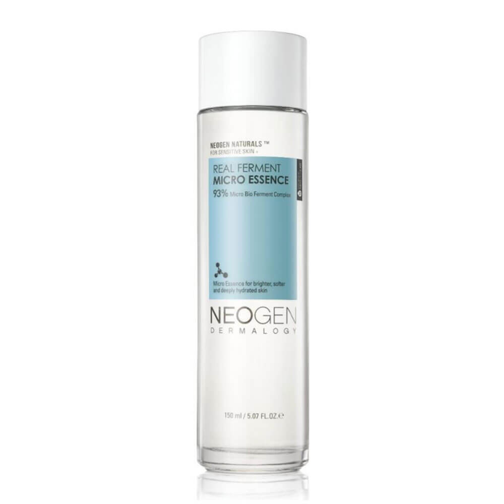Discover Neogen Real Ferment Micro Essence, a deeply hydrating and brightening essence with over 93% naturally fermented ingredients. This essence revitalizes your skin with Bifida Ferment Lysate, Adenosine, and Saccharomyces Ferment Filtrate for a glowing complexion. Perfect for all skin types. Available now at The Skin Counter. koreanskincare littlewonderland korean toner neogen