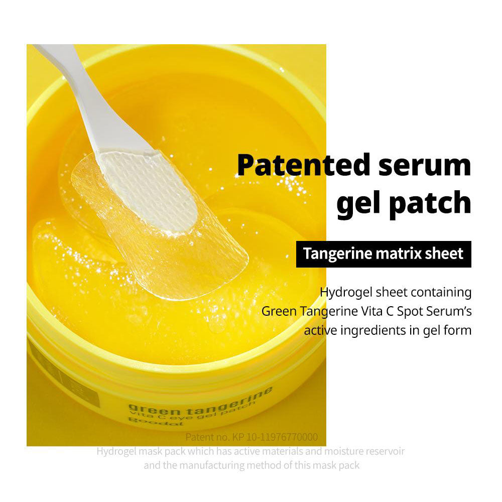 Coussinets de gel pour les yeux Vita C vert mandarine